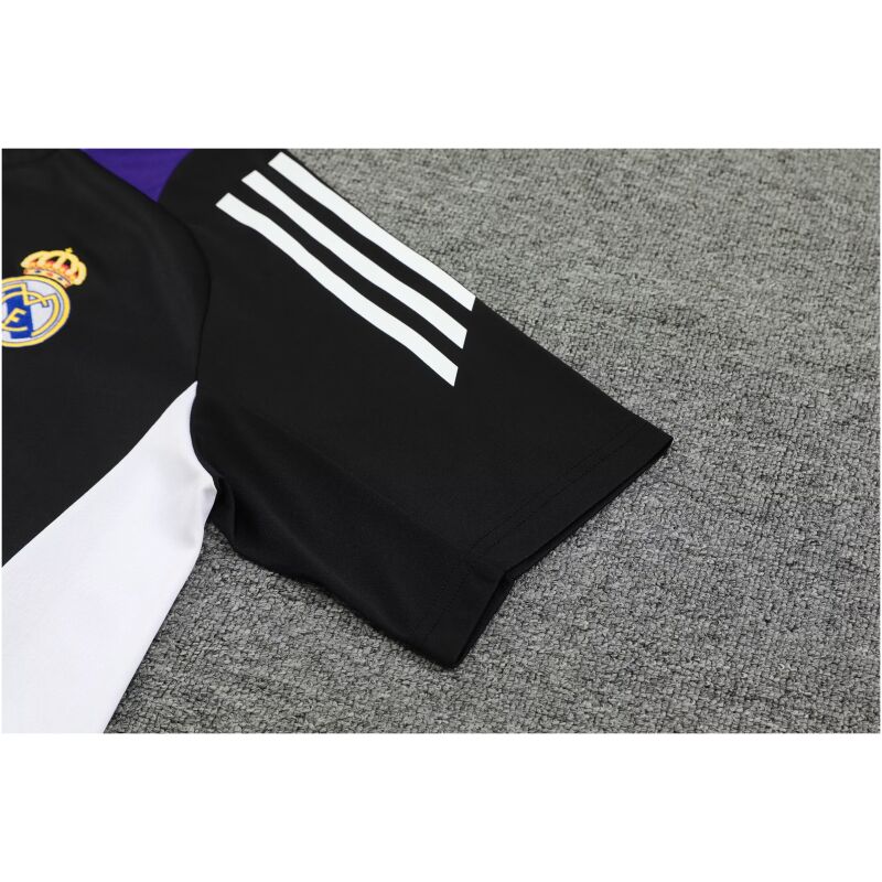 Mens Real Madrid Short Training Suit Black 2024/25