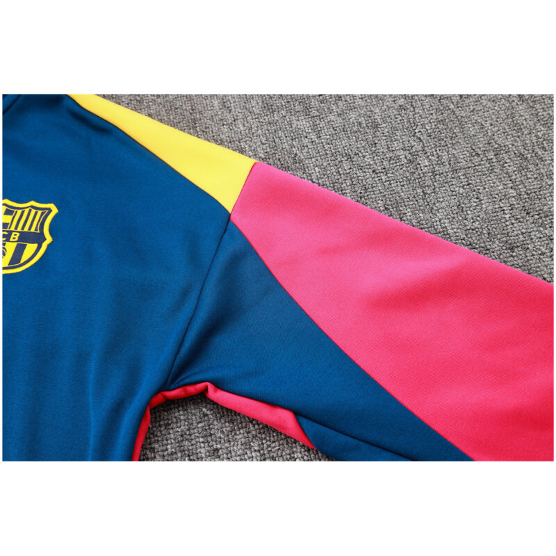 Mens Barcelona Hoodie Jacket + Pants Training Suit Royal 2024/25