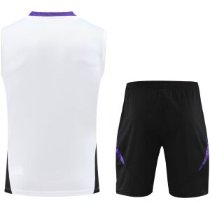 Mens Real Madrid Singlet Suit White 2024/25