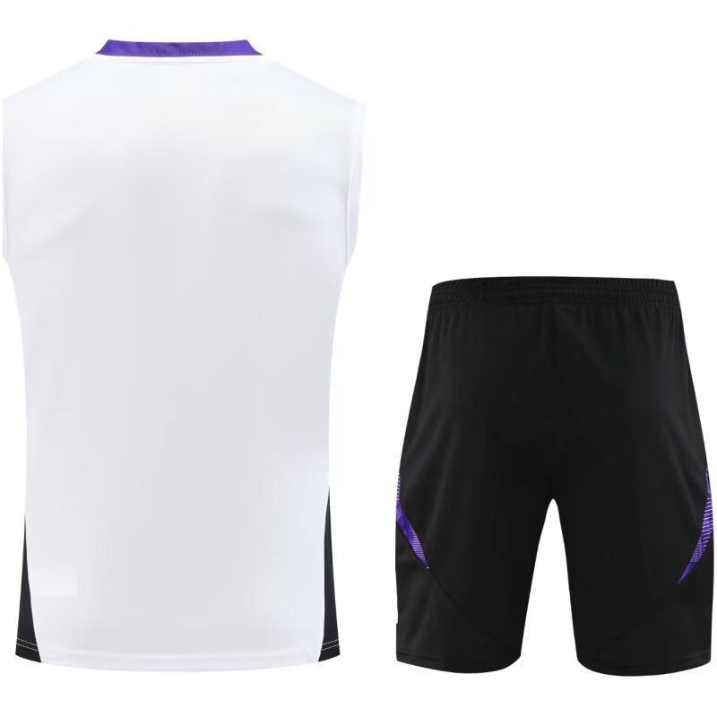 Mens Real Madrid Singlet Suit White 2024/25