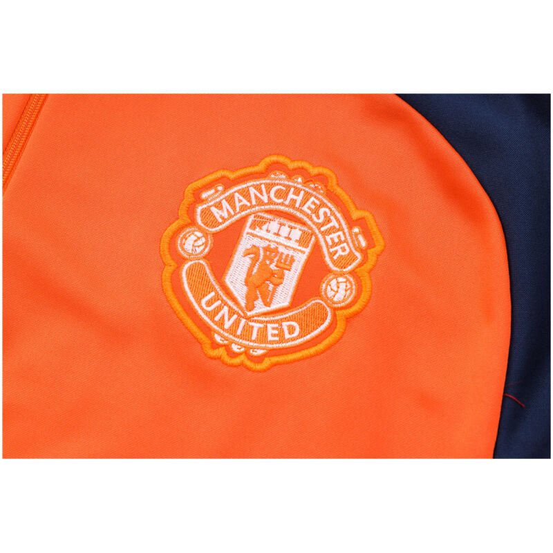 Mens Manchester United Training Suit Orange 2024/25