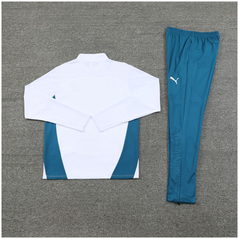 Mens Olympique Marseille Training Suit White 2024/25