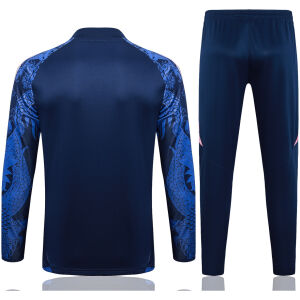Mens Real Madrid Training Suit Blue Dragon 2024/25