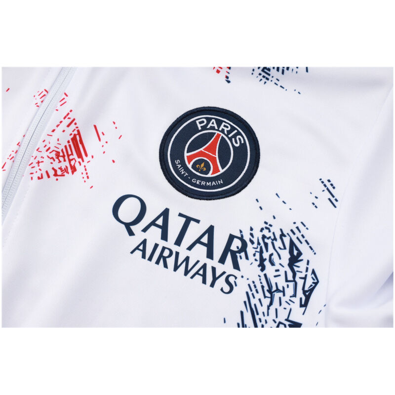 Mens PSG Jacket + Pants Training Suit White 2024/25