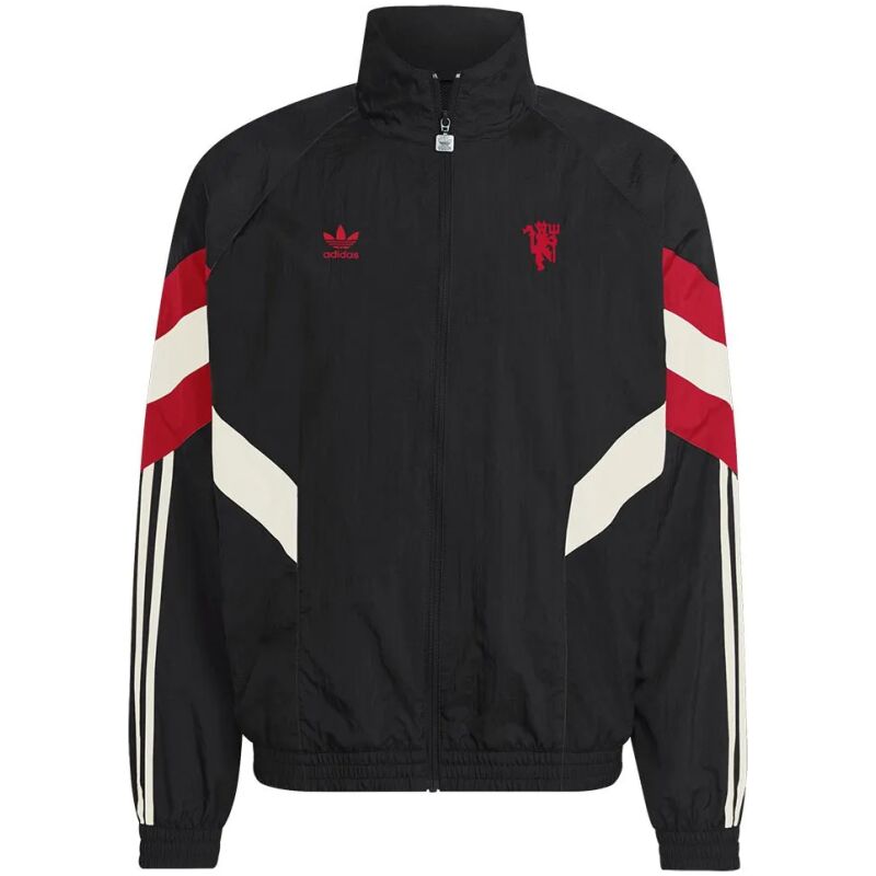 Mens Manchester United adidas Originals Lifestyler Full-Zip Track Jacket Black 2024/25