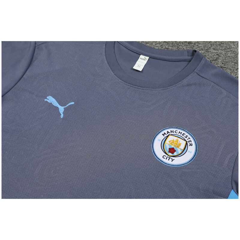 Mens Manchester City Short Training Suit Grey 2024/25
