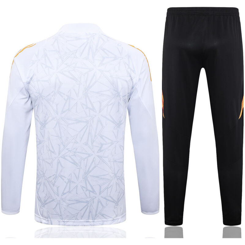 Mens Real Madrid Training Suit White Patten 2024/25
