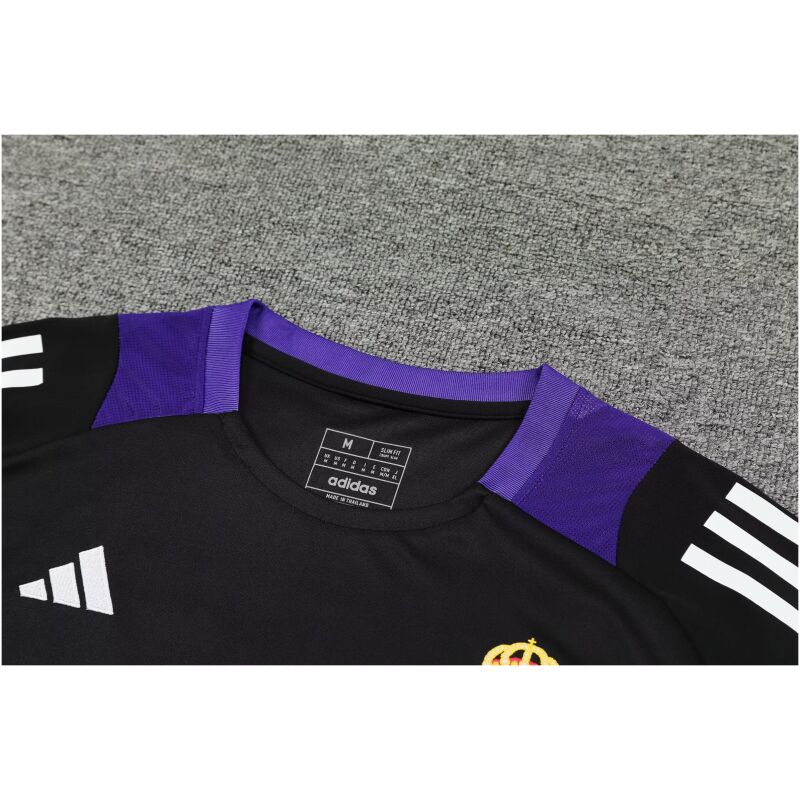Mens Real Madrid Short Training Suit Black 2024/25