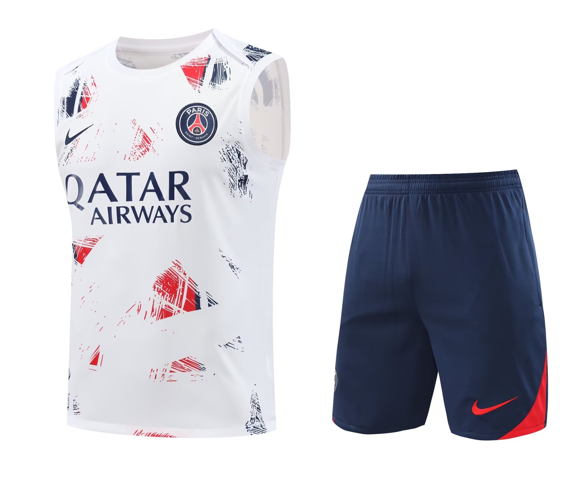Mens PSG Singlet Suit White 2024/25