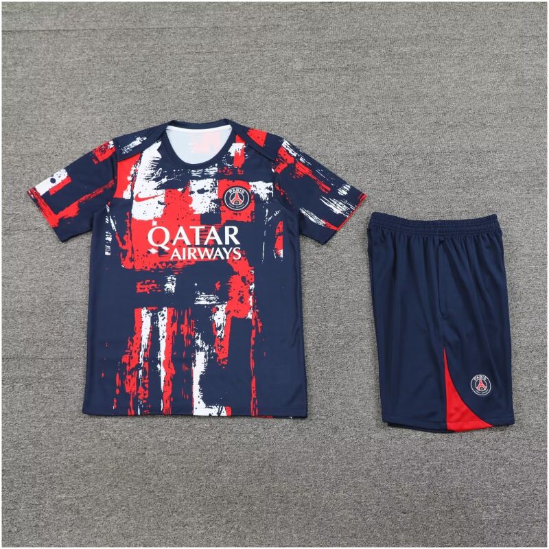 Mens PSG Short Training Suit Royal Red 2024/25