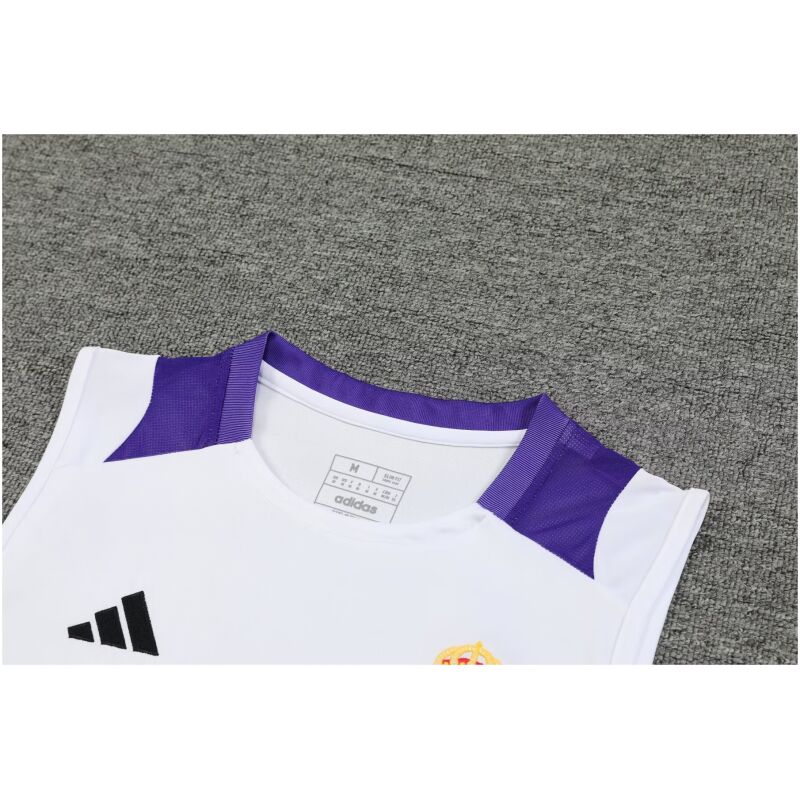 Mens Real Madrid Singlet Suit White 2024/25