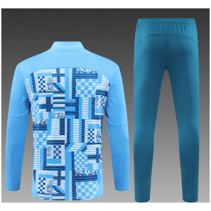 Kids Olympique Marseille Training Suit Blue Pattern 2024/25