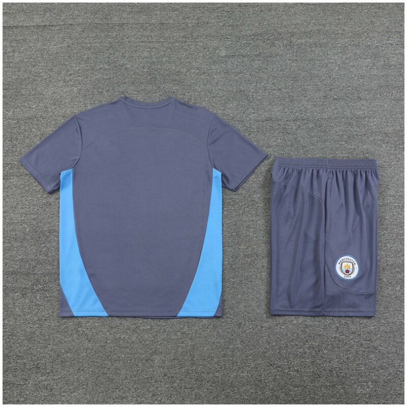 Mens Manchester City Short Training Suit Grey 2024/25