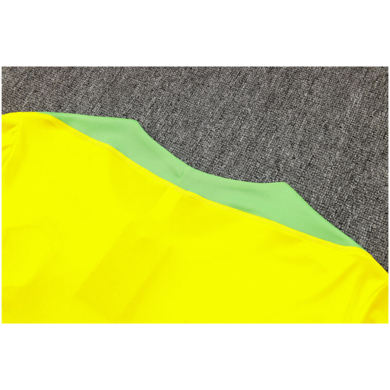 Mens Brazil Short Training Suit Yellow 2024