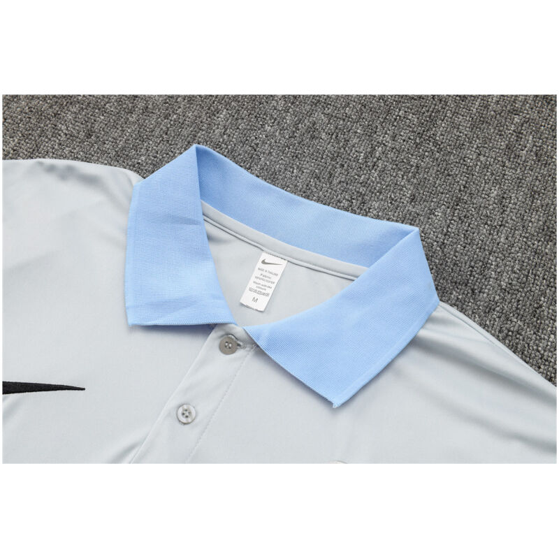 Mens Tottenham Hotspur Polo Shirt Light Grey 2024/25