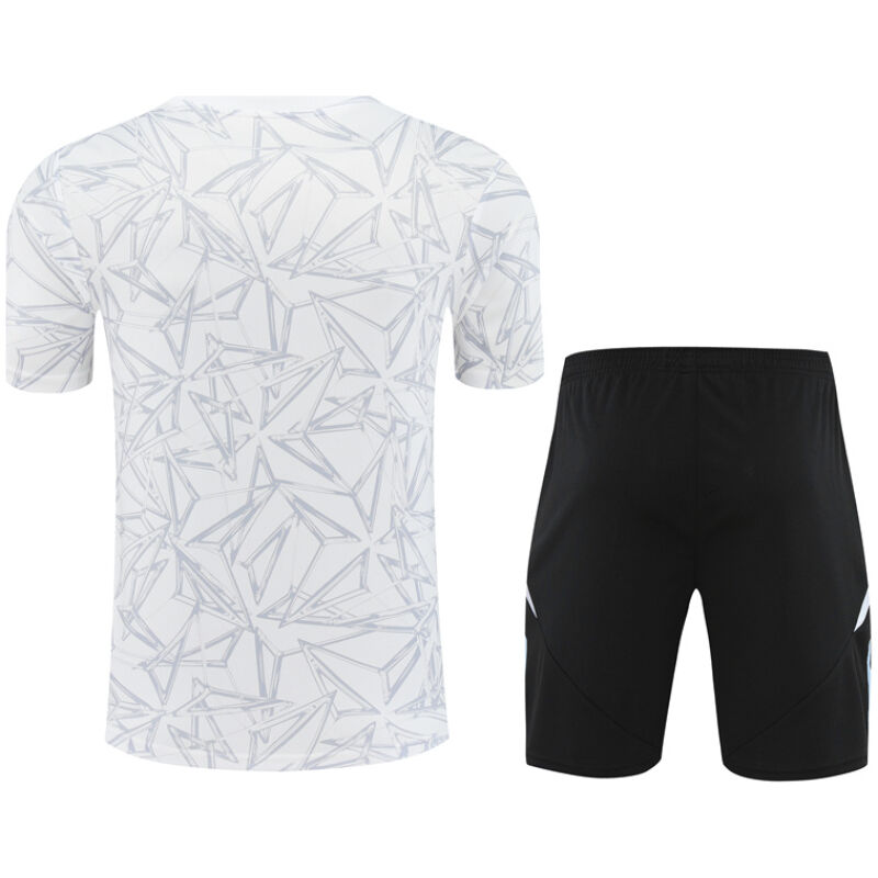 Mens Real Madrid Short Training Suit White 2024/25