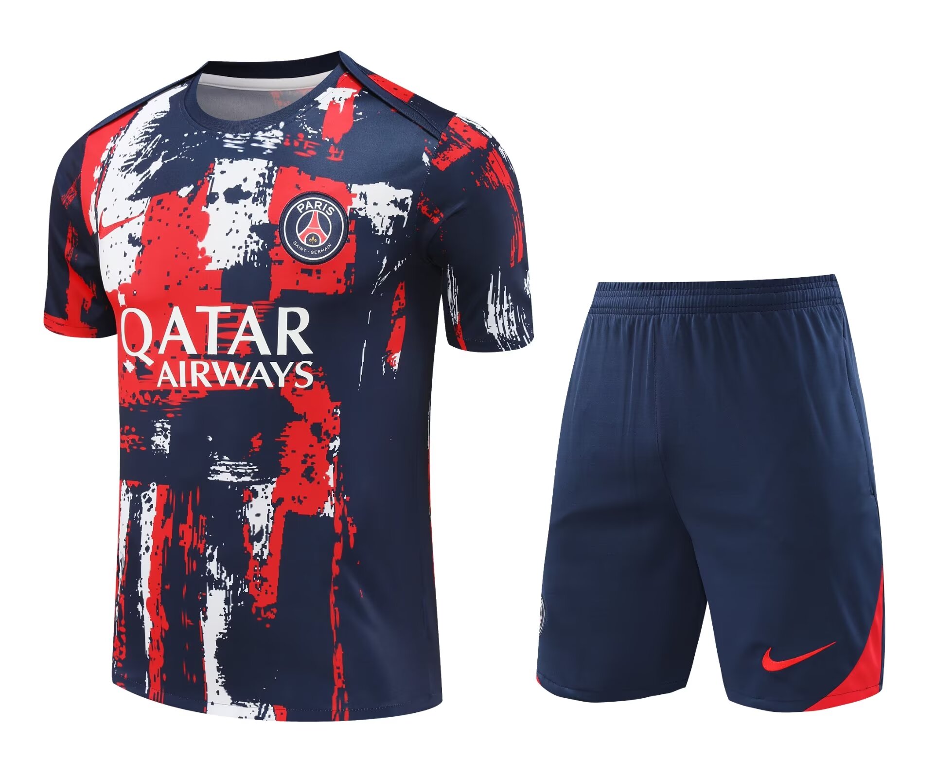 Mens PSG Short Training Suit Royal Red 2024/25