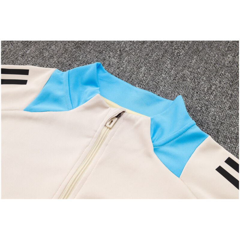 Mens Argentina Jacket + Pants Training Suit Cream 2024