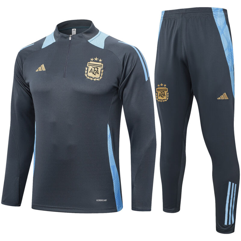 Mens Argentina Training Suit Grey 2024/25
