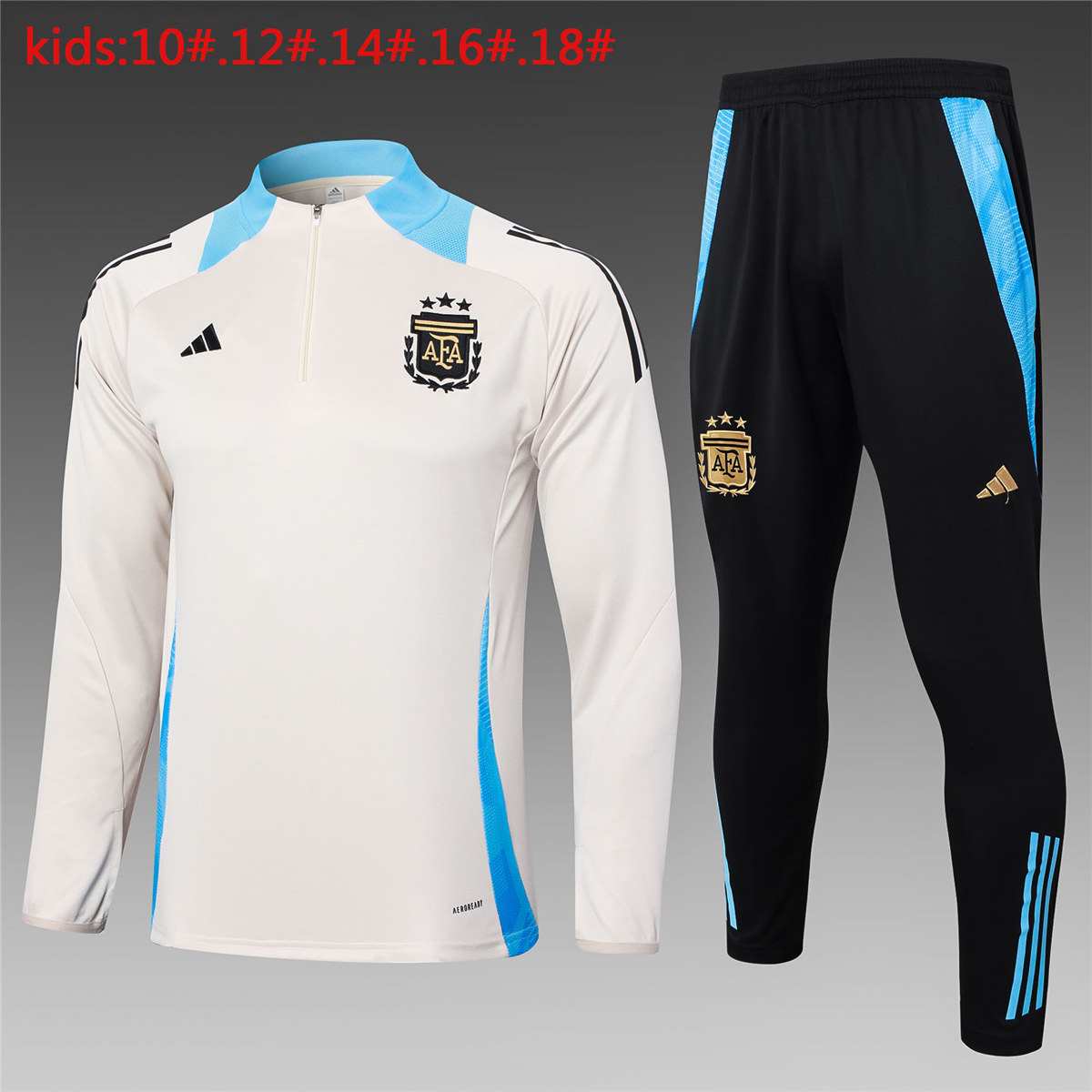Kids Argentina Training Suit Cream 2024