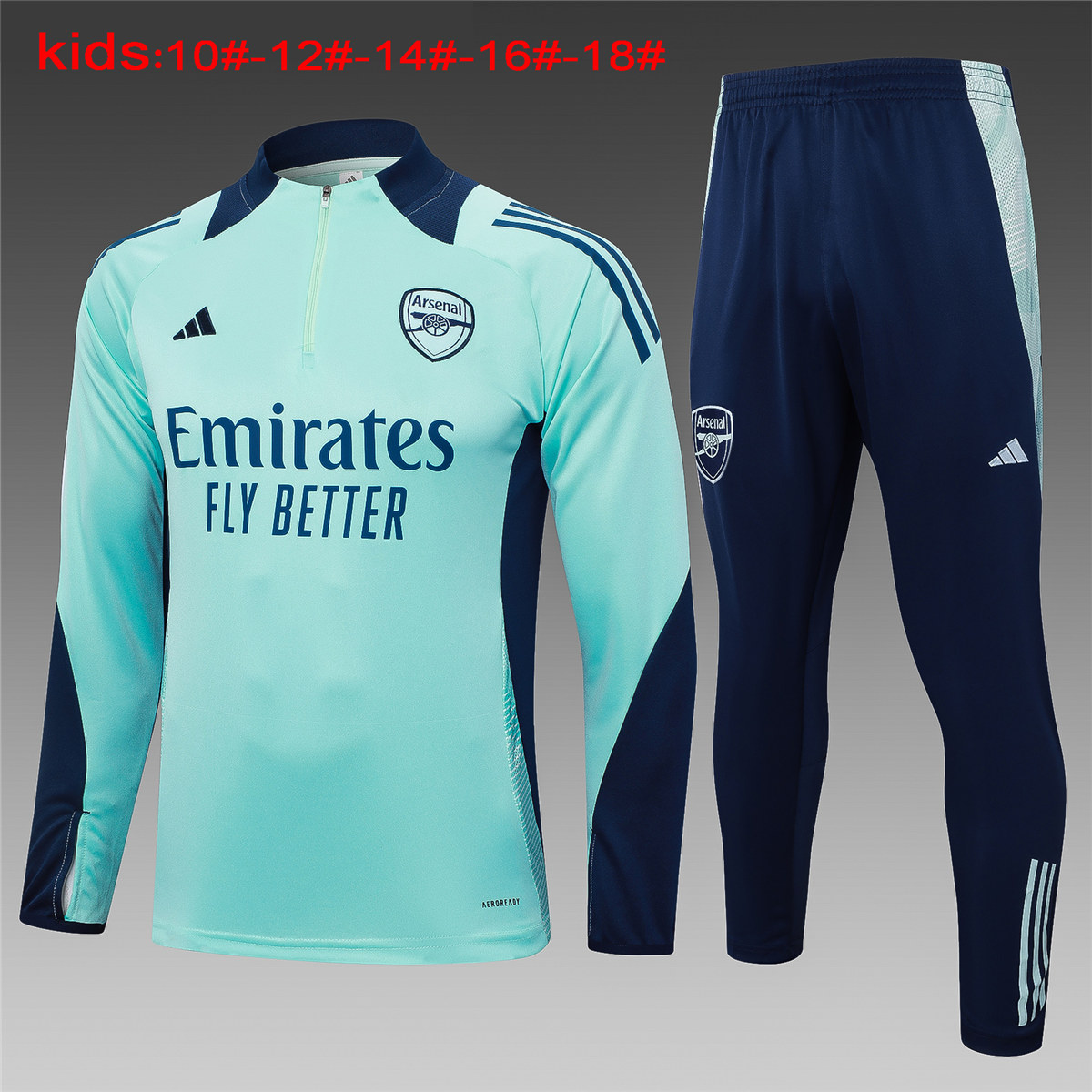 Kids Arsenal Training Suit Green 2024/25