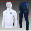 Kids Italy Hoodie Sweatshirt + Pants Suit White 2024