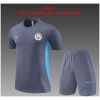 Kids Manchester City Short Training Suit Grey 2024/25