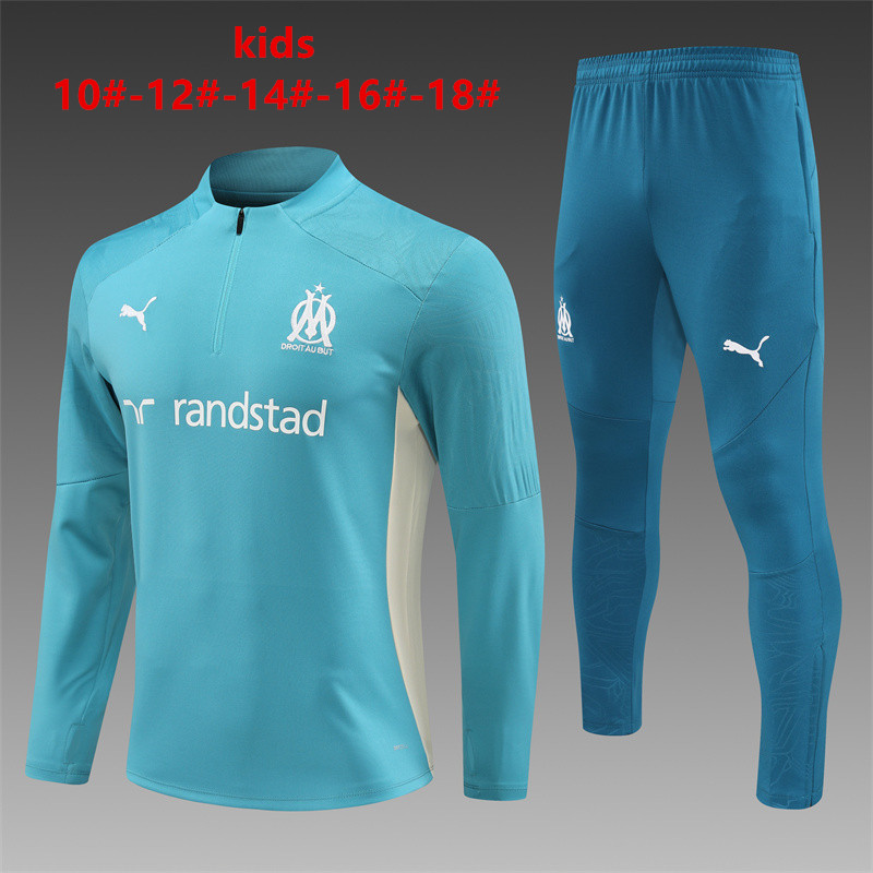 Kids Olympique Marseille Training Suit Green 2024/25