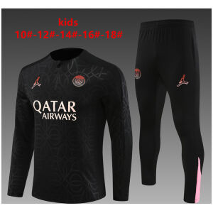 Kids PSG x Jordan Training Suit Black 2024/25