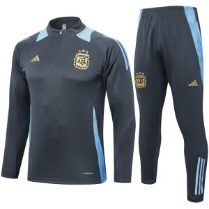 Mens Argentina Training Suit Grey 2024/25