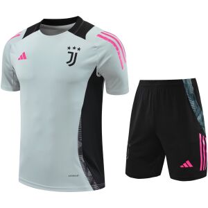 Mens Juventus Short Training Suit Grey 2024/25