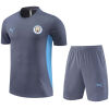 Mens Manchester City Short Training Suit Grey 2024/25
