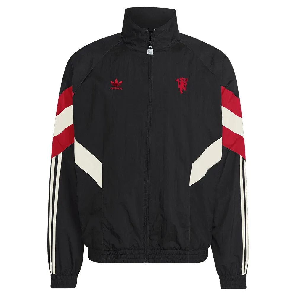 Mens Manchester United adidas Originals Lifestyler Full-Zip Track Jacket Black 2024/25