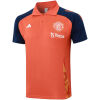Mens Manchester United Polo Shirt Orange 2024/25