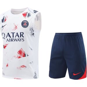 Mens PSG Singlet Suit White 2024/25