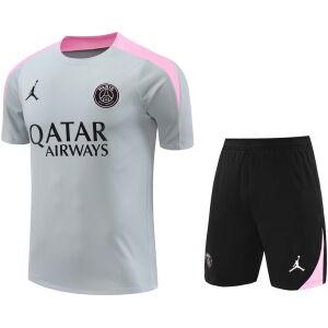 Mens PSG x Jordan Short Training Suit Grey 2024/25