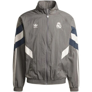 Mens Real Madrid adidas Originals LFSTLR Anthem Track Top Charcoal 2024/25