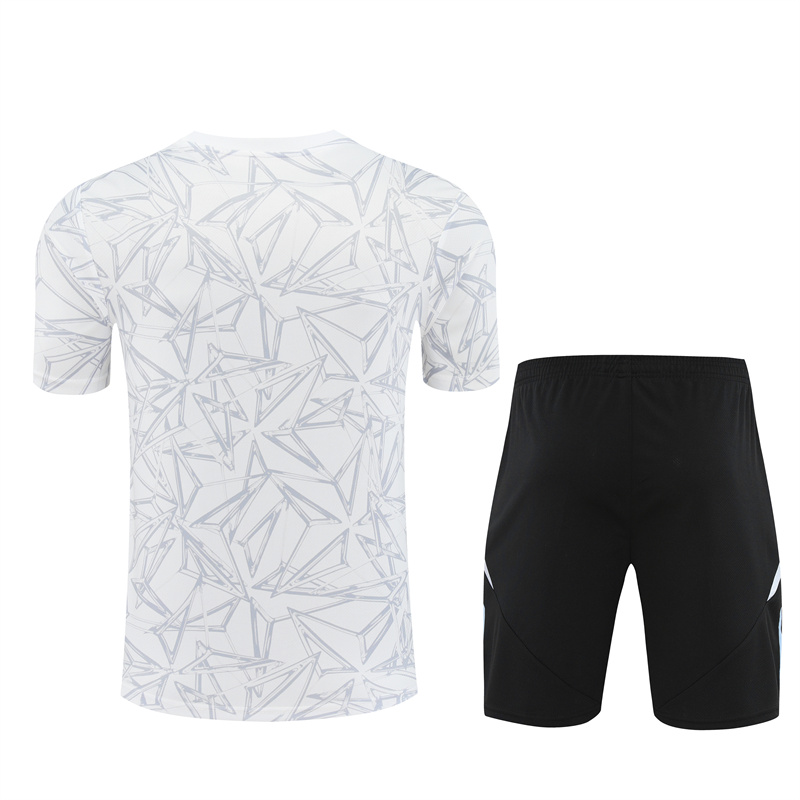 Mens Real Madrid Short Training Suit White 2024/25