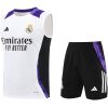 Herren Real Madrid Singlet Anzug Weiß 2024/25
