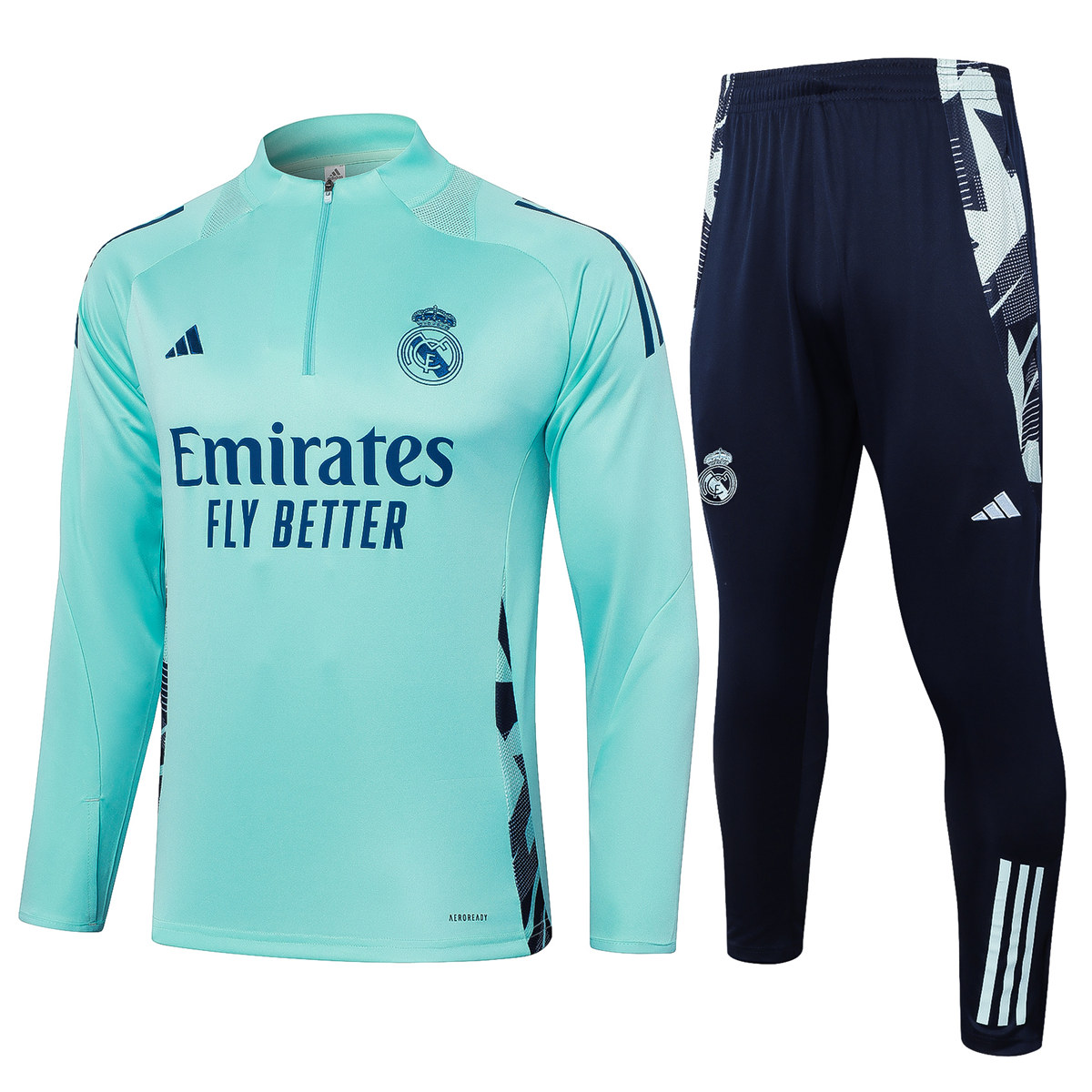 Mens Real Madrid Training Suit Mint Green 2024/25