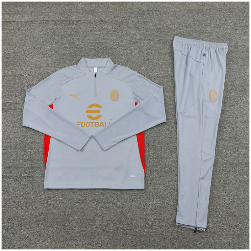 Mens AC Milan Training Suit Grey 2024/25