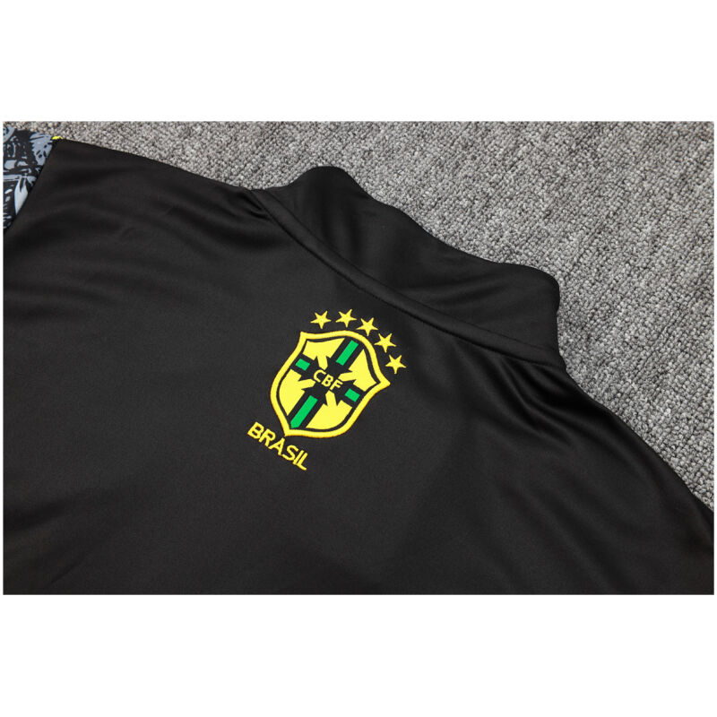 Mens Brazil Training Suit Black Jesus 2024
