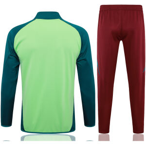 Mens Mexico Jacket + Pants Training Suit Green 2024