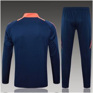 Kids Manchester United Jacket + Pants Training Suit Royal 2024/25