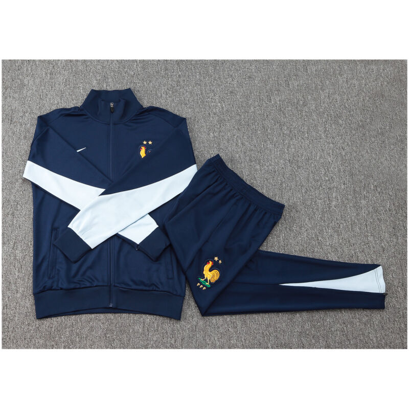 Kids France Jacket + Pants Training Suit Royal 2024