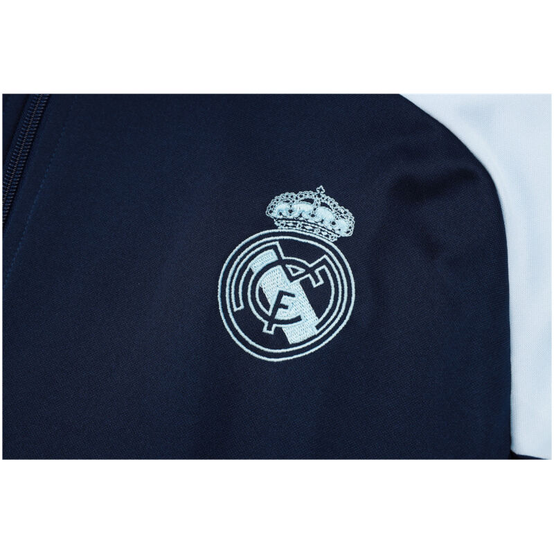 Mens Real Madrid Jacket + Pants Training Suit Royal – Light Blue 2024/25