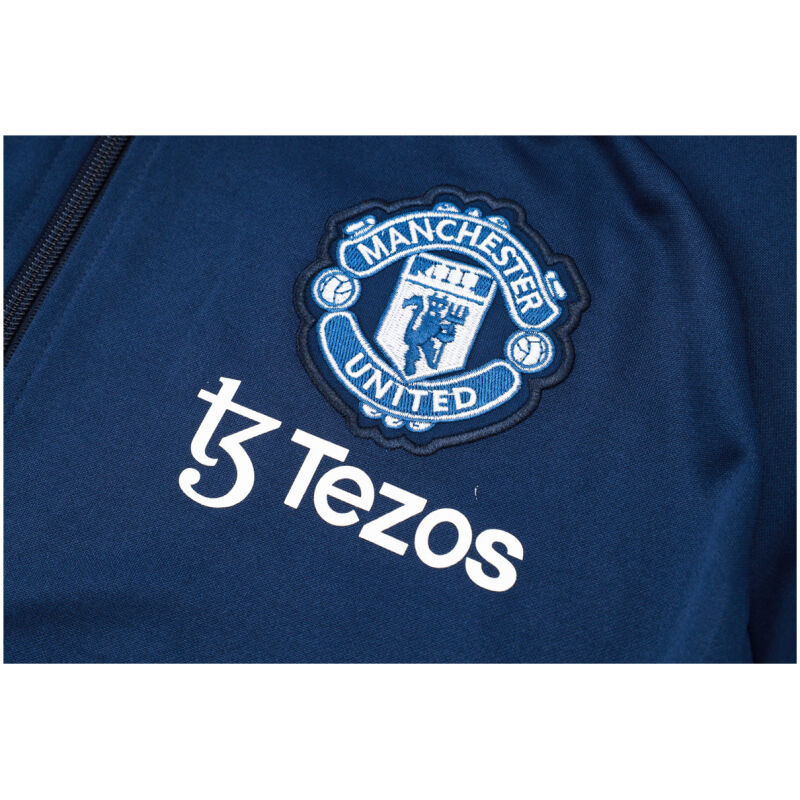 Mens Manchester United Jacket + Pants Training Suit Royal 2024/25