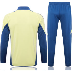 Mens Bayern Munich Jacket + Pants Training Suit Yellow 2024/25