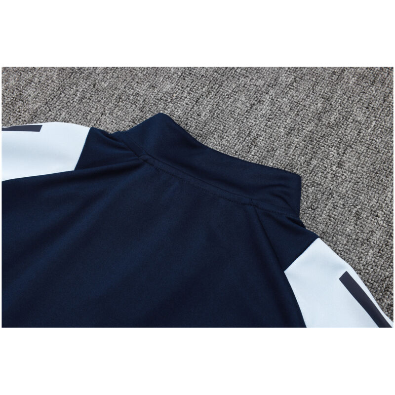 Mens Real Madrid Jacket + Pants Training Suit Royal – Light Blue 2024/25