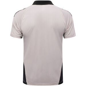 Herren Real Madrid Polo Shirt Hellgrau 2024/25